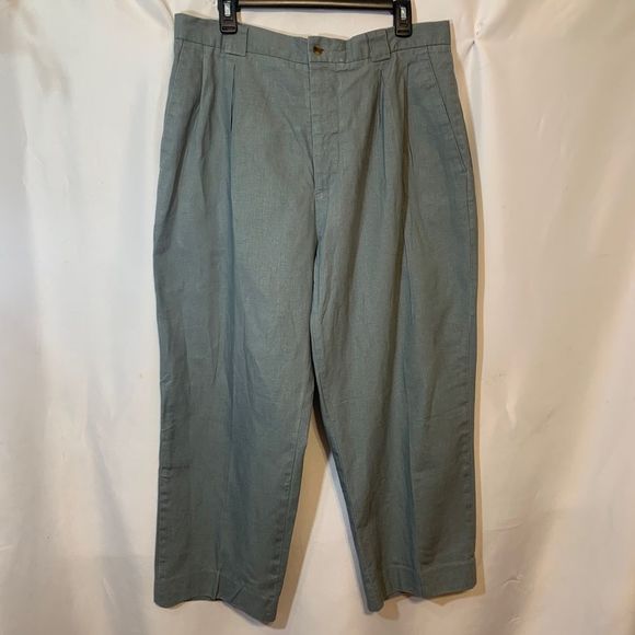 Architect Other - Vintage Men  Bugle Boy Pleated Front Linen Blend Trousers